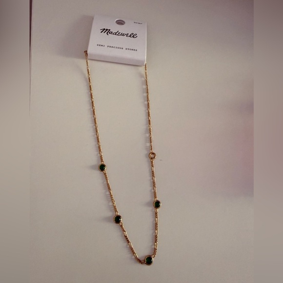 NWT Madewell Semiprecious Figaro Station Necklace - Picture 3 of 4
